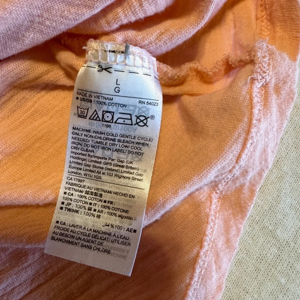 Gap Girls Size Large‎ Peach Short Sleeve T-Shirt